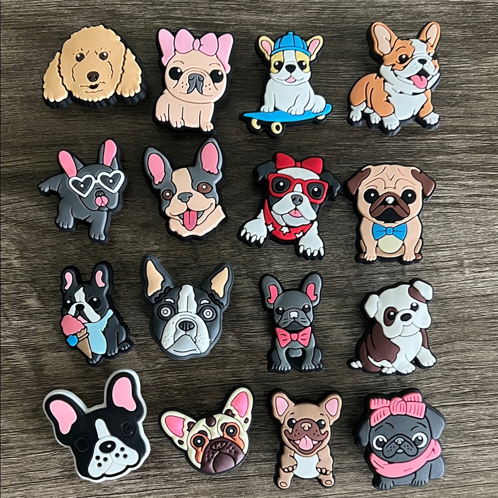 JIBBITZ New PUPPY LOVE. Set of 16. Super cute. Crocs & similar. 🐶